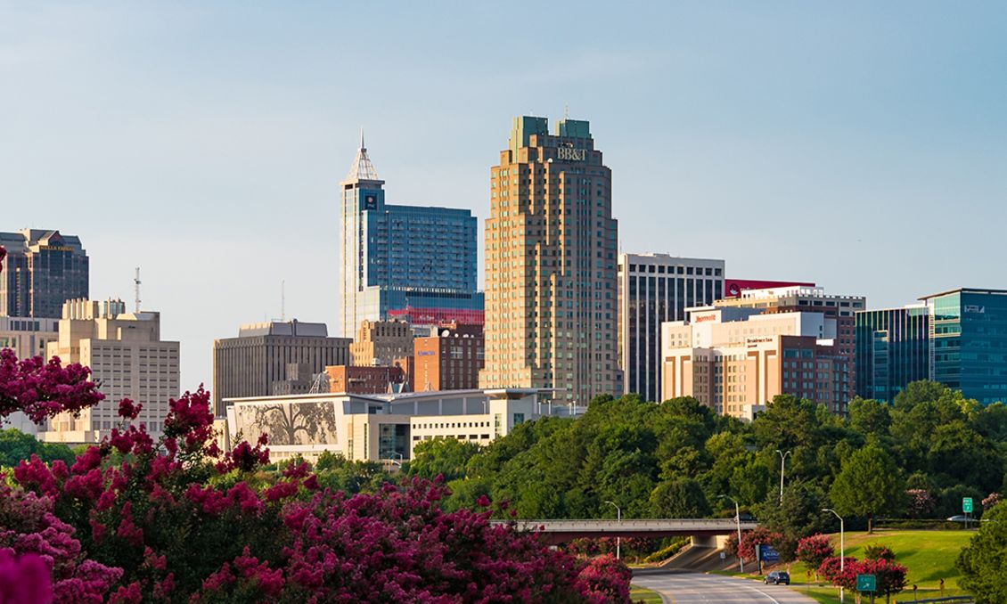 Downtown Raleigh Skyline July 2017