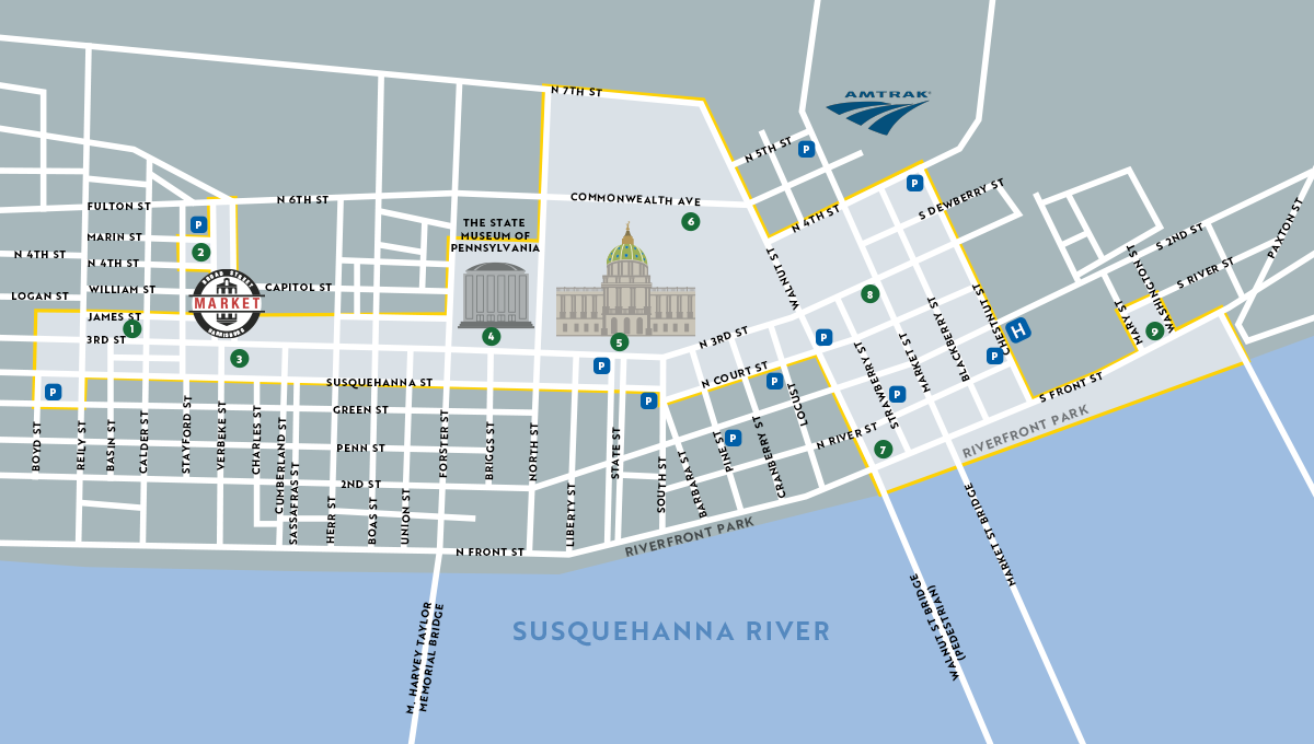 Arts District Museums & Galleries Map