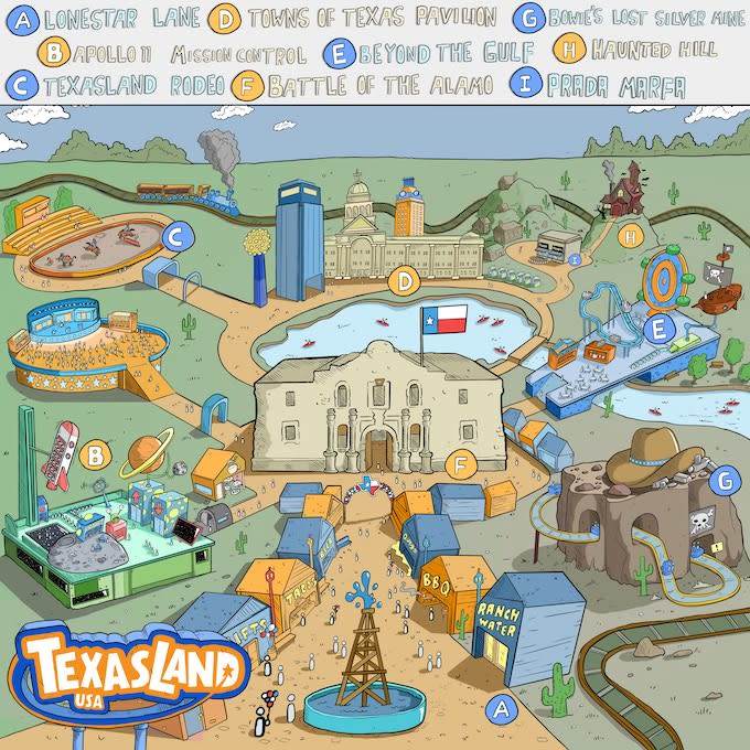 Texasland Map
