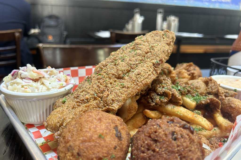 Fried Seafood Platter - Brenda Buenviaje