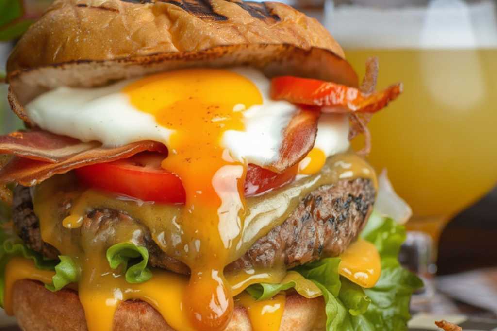 Portal Burg with Egg Social - kevyn johnston