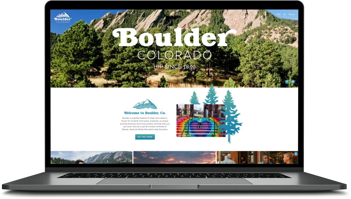 screenshot of Boulder homepage