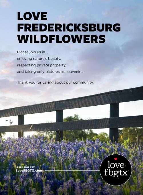 Love Fredericksburg Wildflowers Ad