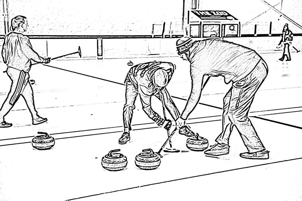 Kevin Martin Curling Academy Coloring Page