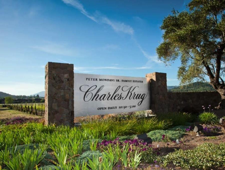 Charles Krug Winery Sign