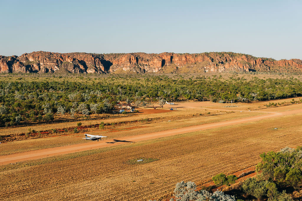 Aviair aircraft at the airstrip in Purnululu National Park