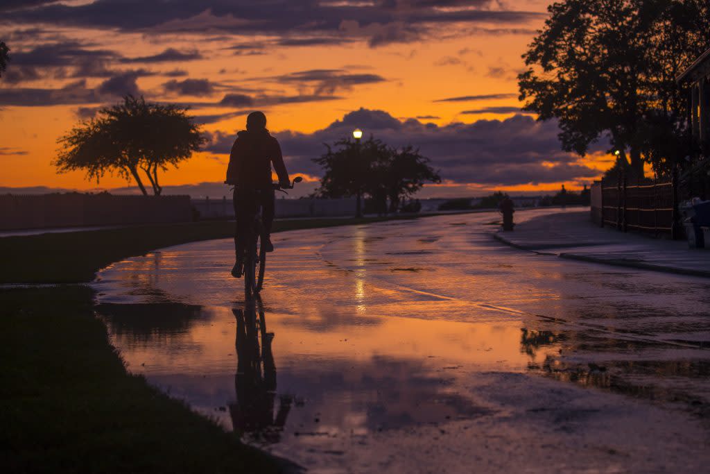 Sunsets on Mackinac Island are spectacular all year long and feature some especially vibrant colors in the fall.