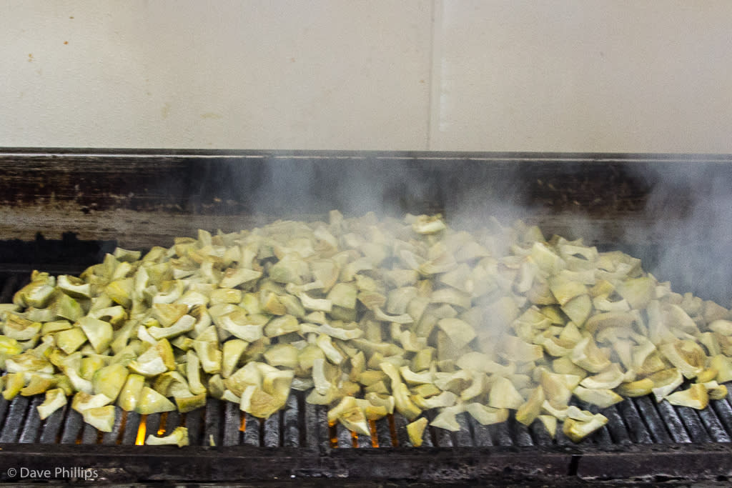 Grilled artichokes