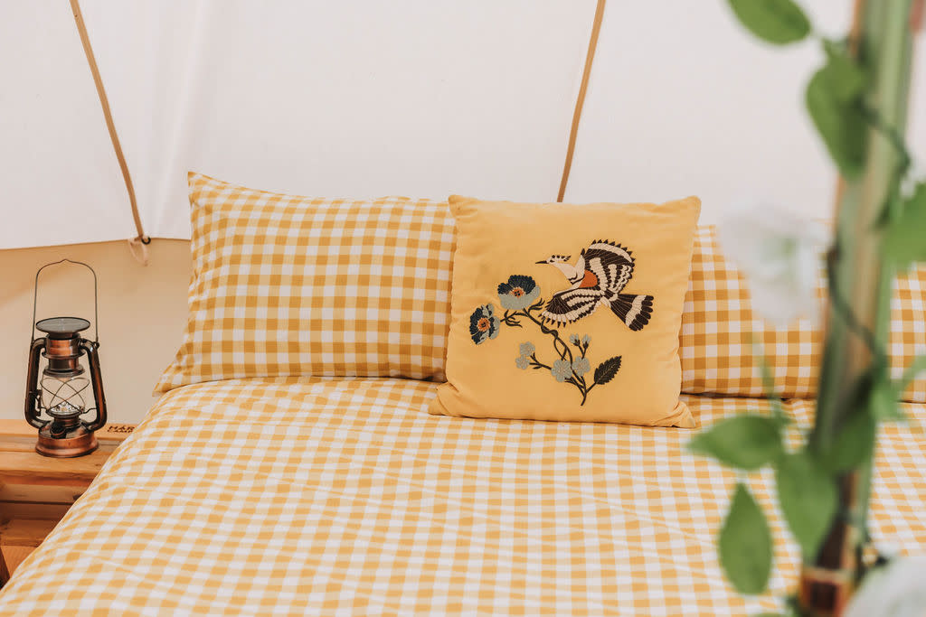 Inside a luxury glamping tent with Harry's Campsites