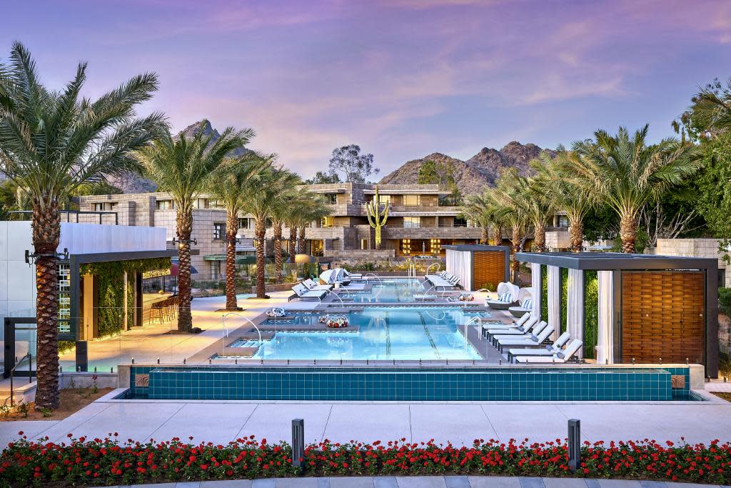 Arizona Biltmore Saguaro Pool at Dusk