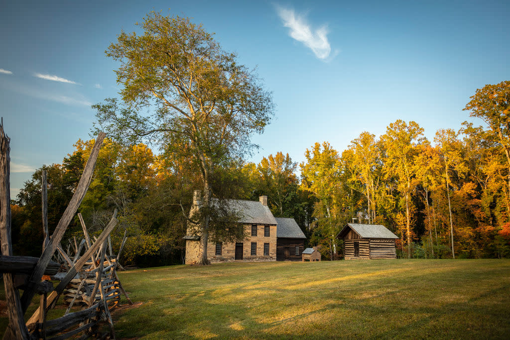 Old Stone House in Fall
