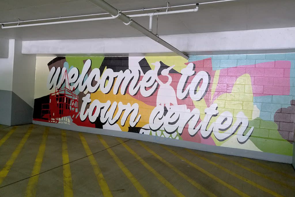 Town Center Garage Mural