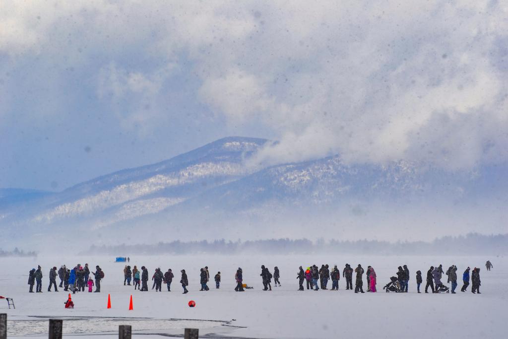 Frozen Lake George