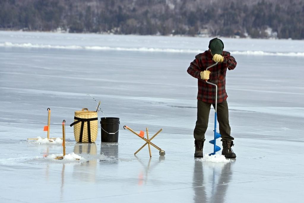 ice fishing