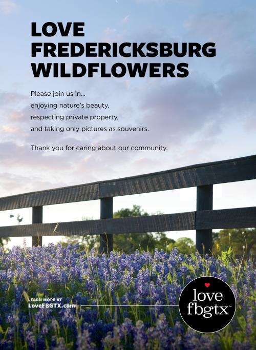 Love Fredericksburg Wildflowers Ad