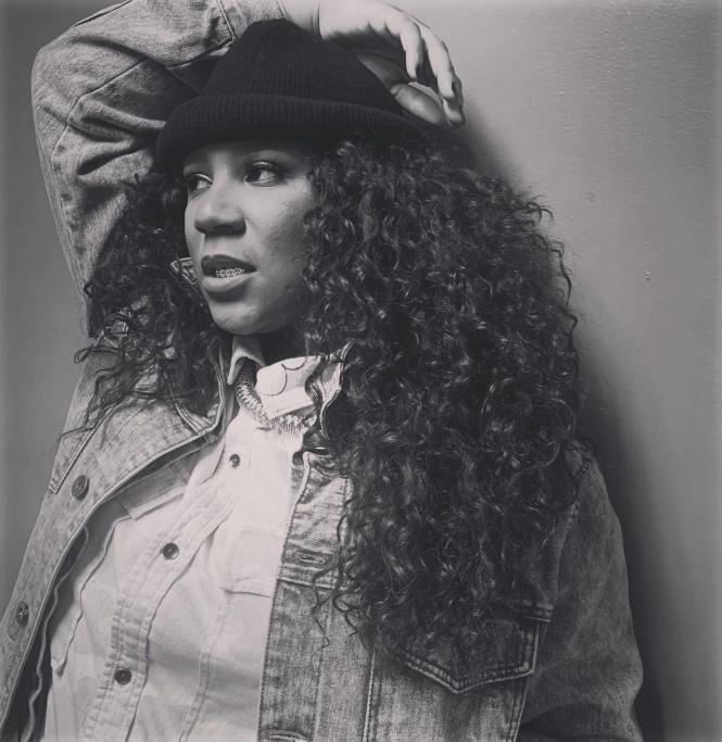 Davonne D'Neil black and white portrait.