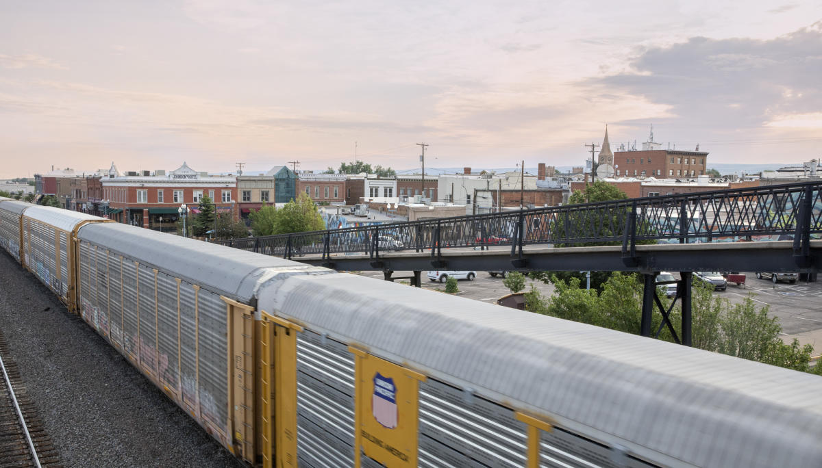 Railroad Footbridge Union Pacific Laramie Wyoming