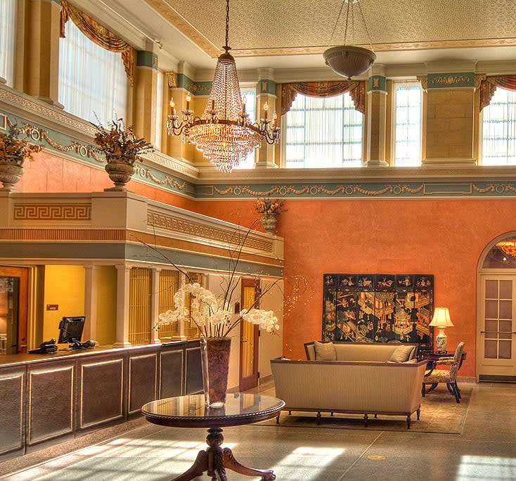 Reception Area of Charley Creek Hotel