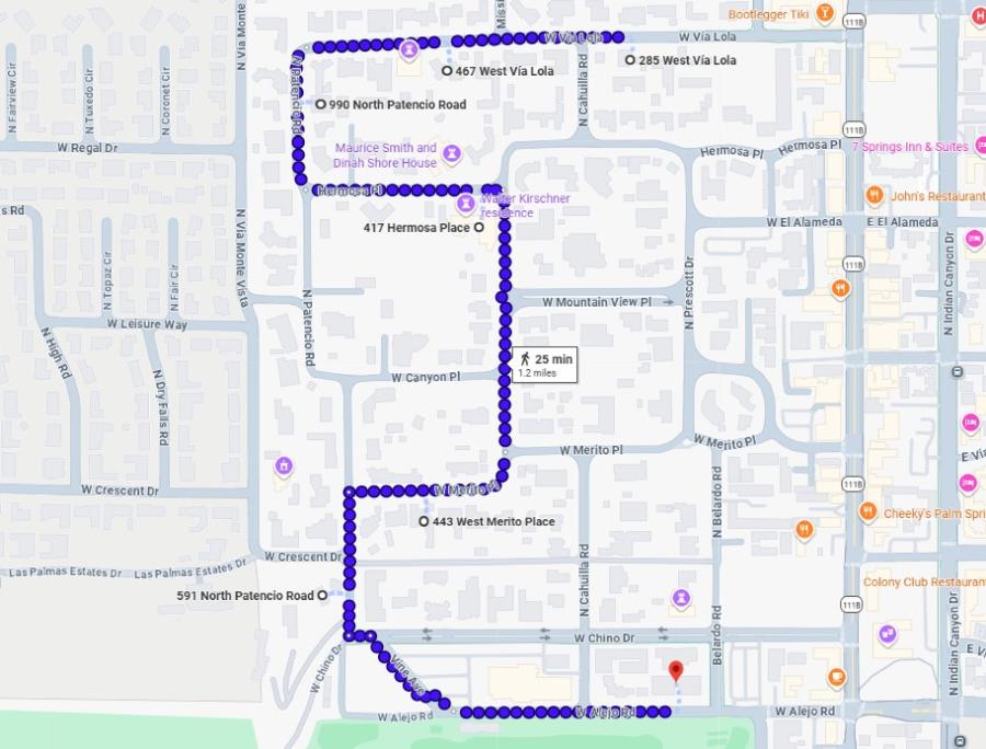 Old Las Palmas walking map part 2