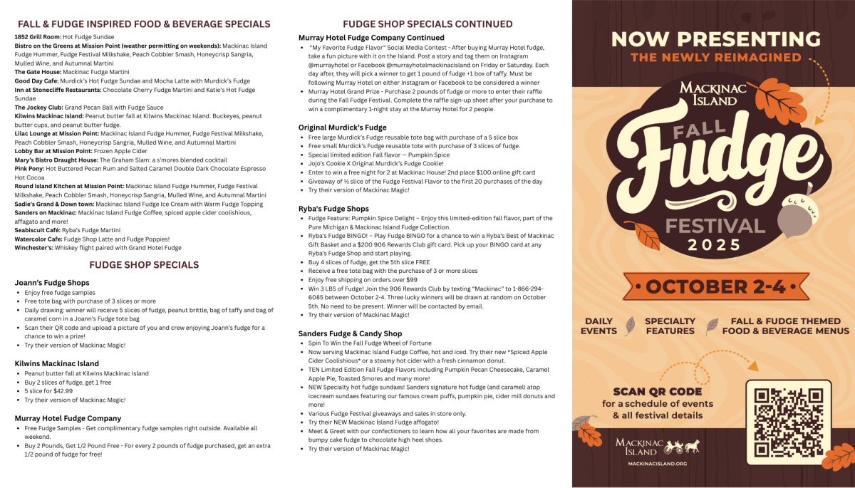 2025 Fall Fudge Festival page 1