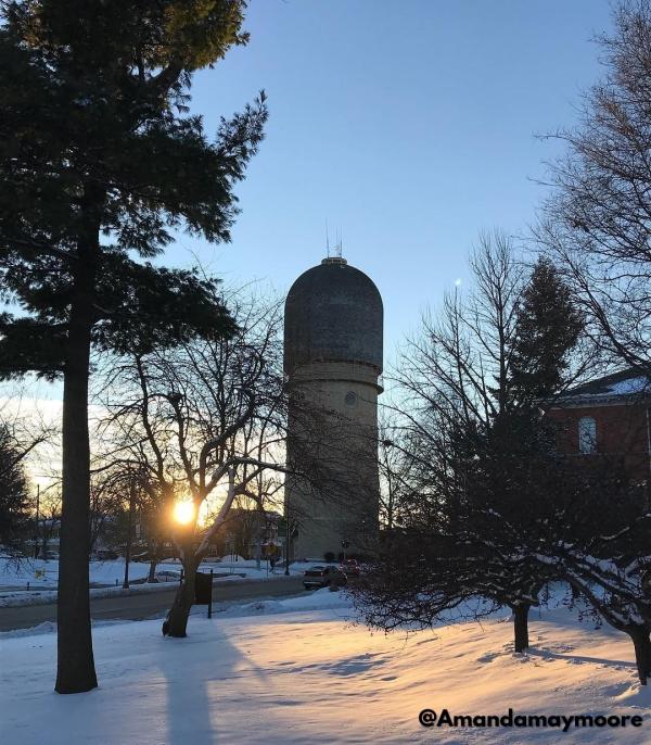 Ypsilanti Water Tower in Winter