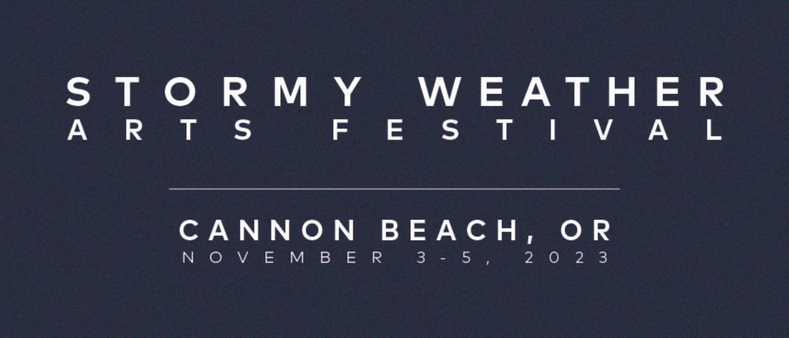 Stormy Weather Arts Festival 2023 Header Hero Graphic
