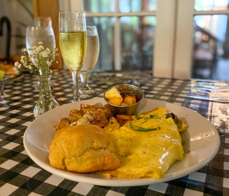 Delicious brunch at Palmettos on the Bayou in Slidell, LA