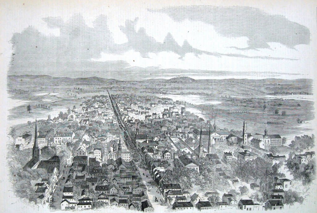 Image of Frederick, Maryland in 1862
