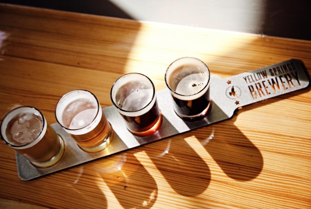 Yellow Springs Brewery Flight Paddle