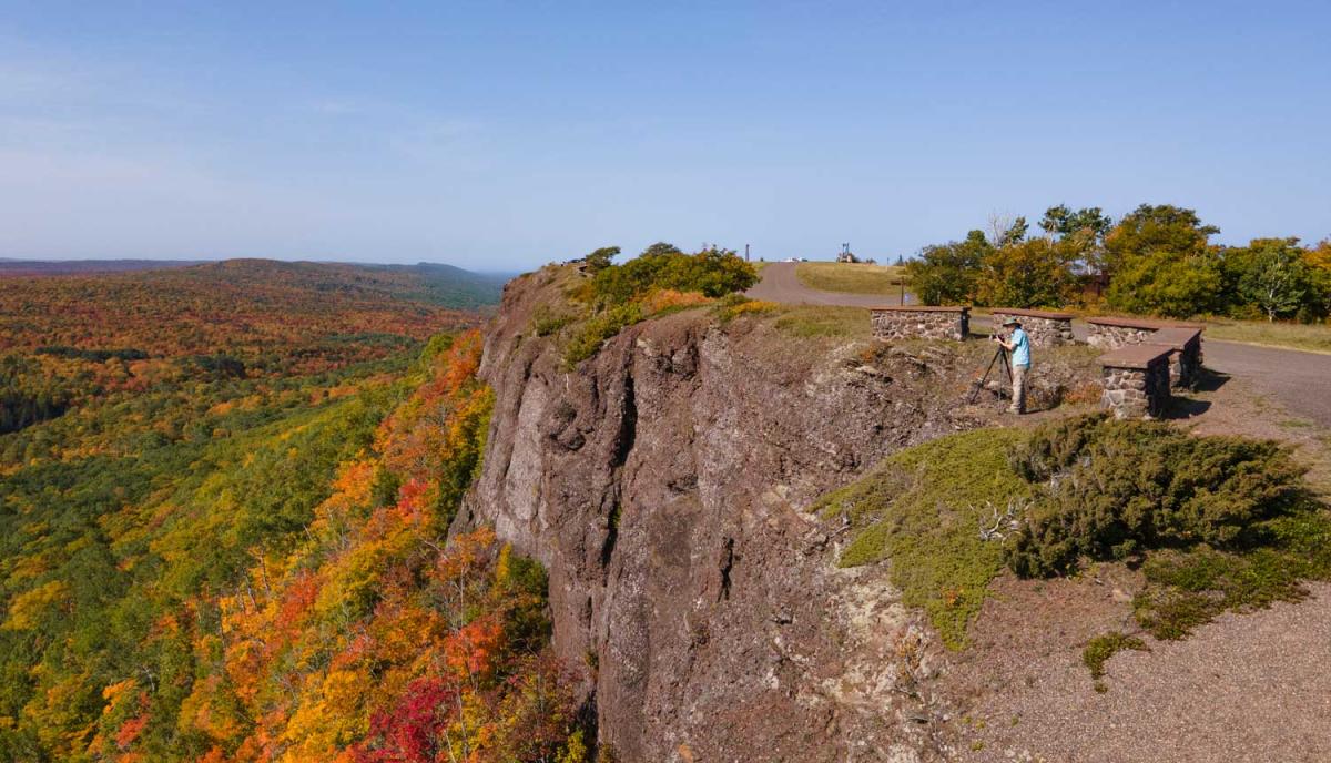 Brockway Mountain Drive with Fall Color