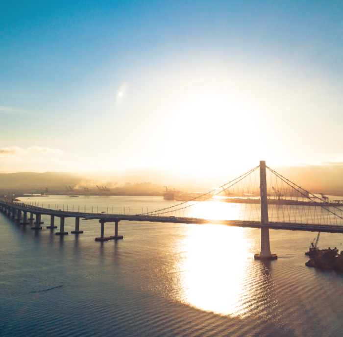 Bay Bridge at sunrise