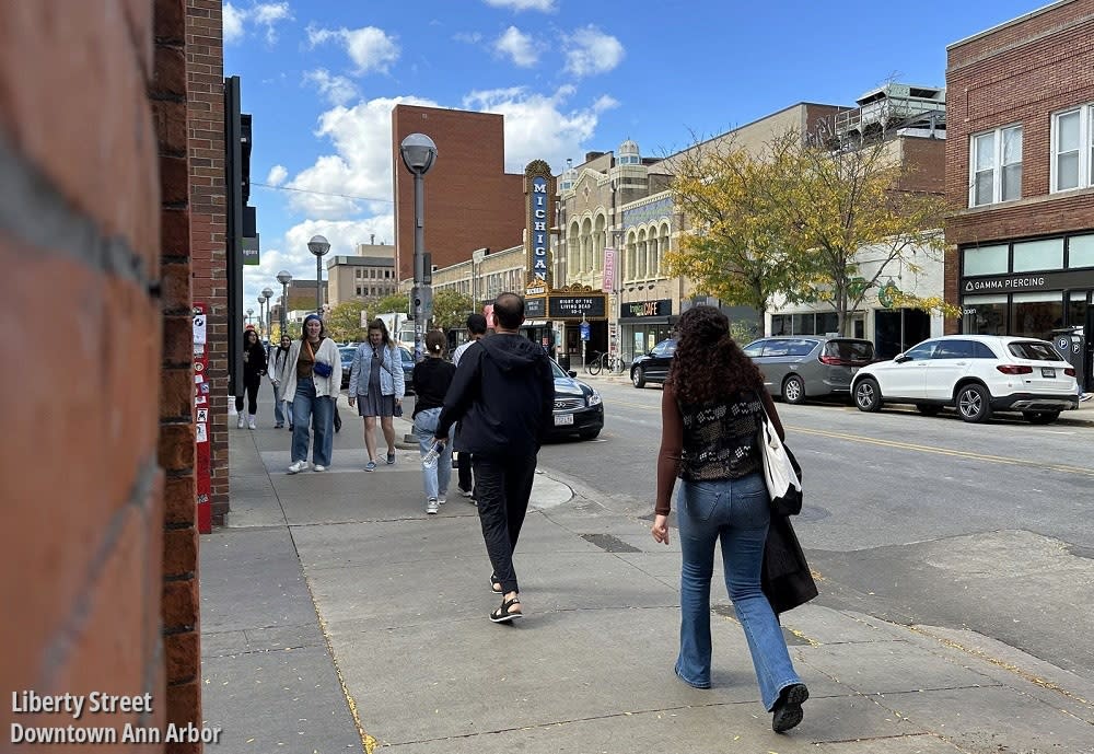 Liberty street, downtown ann arbor