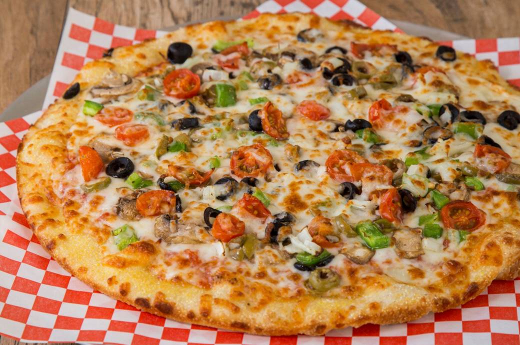 Famous Veggie Pizza at Buon Padre Pizza