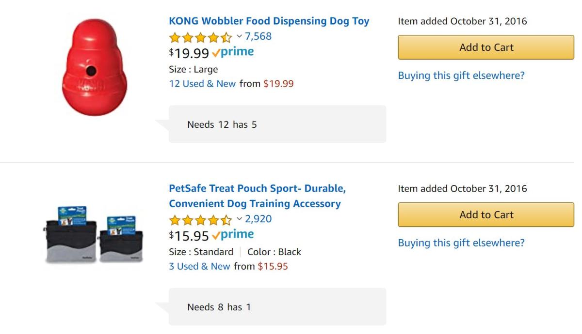 Columbus Humane Amazon Wish List