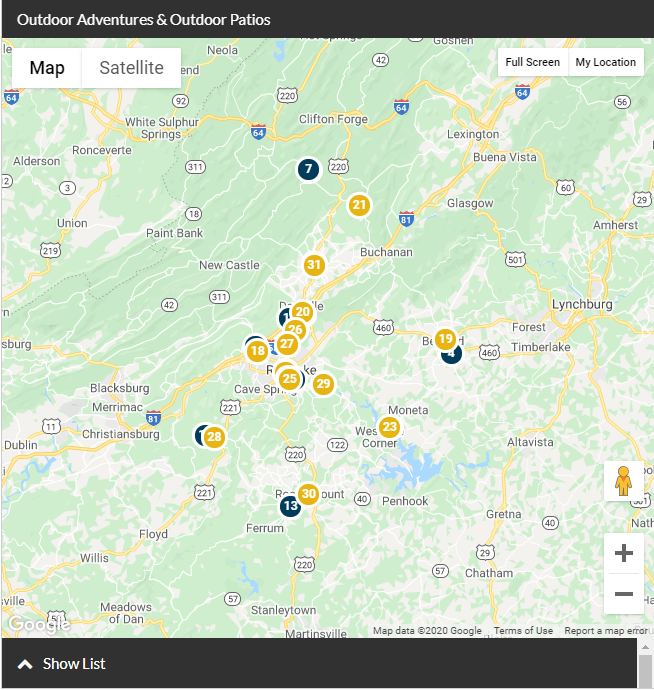 VBR Outdoor Adventures & Patios Map
