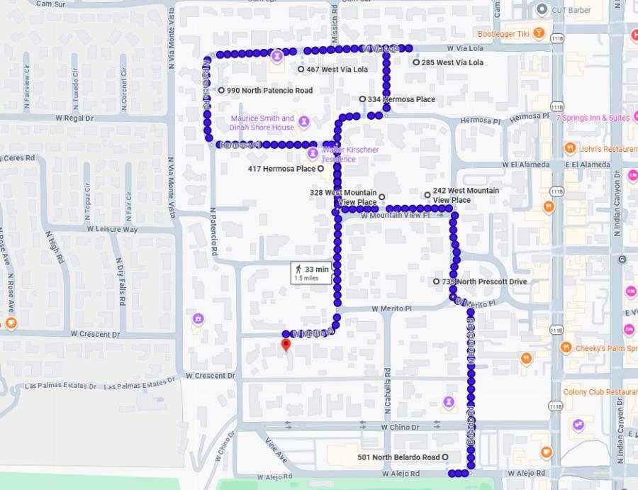 Old Las Palmas walking map part 1