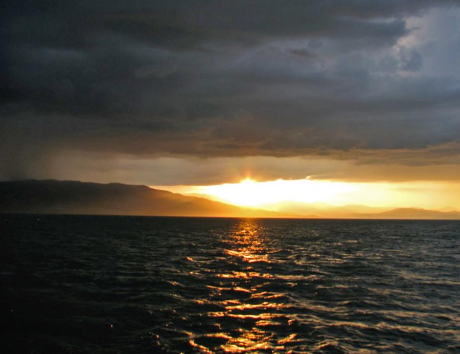 Sunset at Bonneville Sailing on Utah Lake