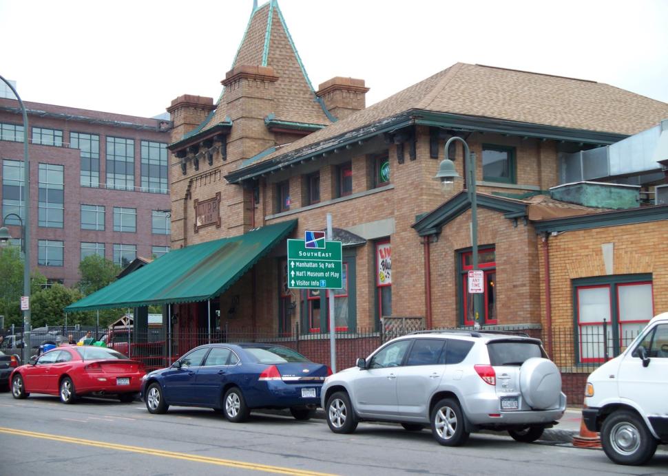 Dinosaur BBQ in Rochester, NY is located in a old train station overlooking the Genesee River