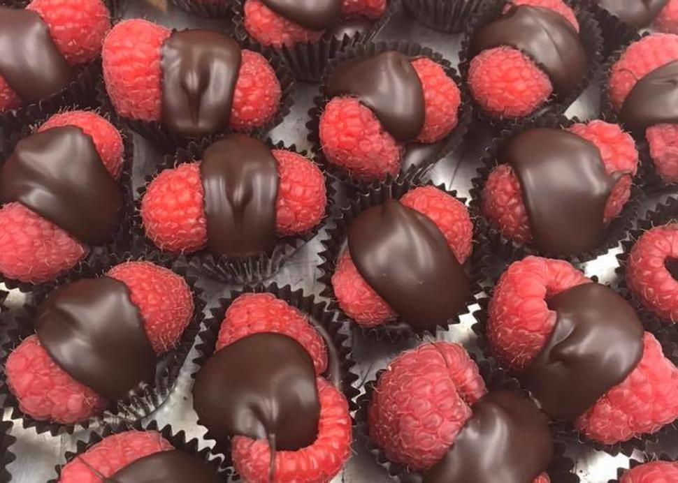 Chocolate Covered Raspberries from Stever's