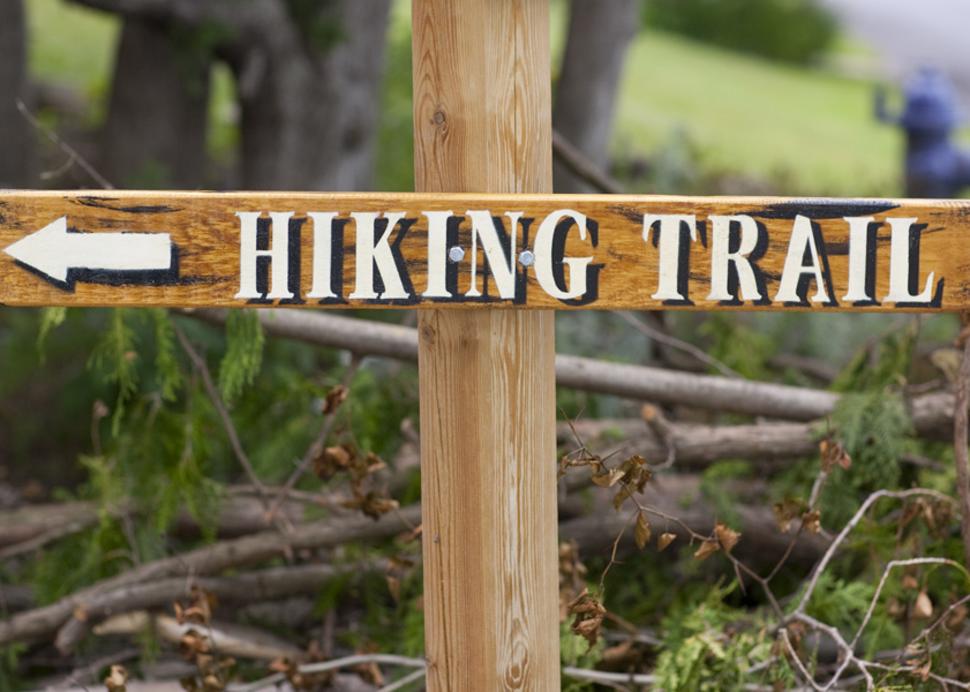 hiking trail marker