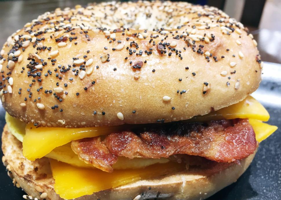 Bacon, Egg, and Cheese Breakfast Sandwich