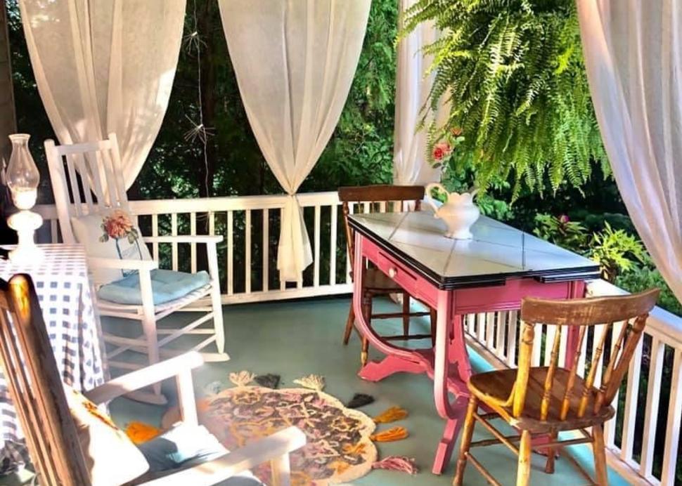 Back porch of the Bella Ella