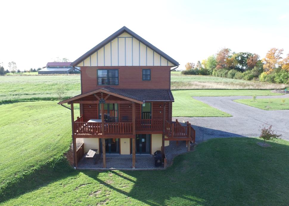 Exterior of a rental cabin on Canadice Lake from Cobtree Vacation Rental Homes