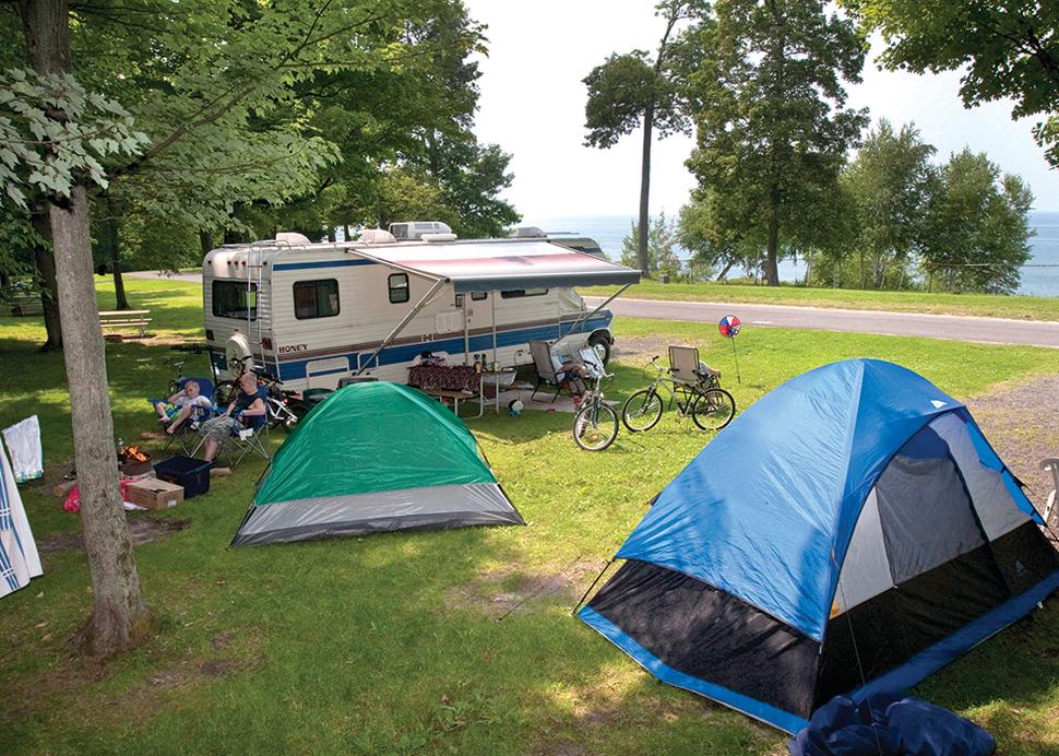 Camping at Fair Haven Beach State Park