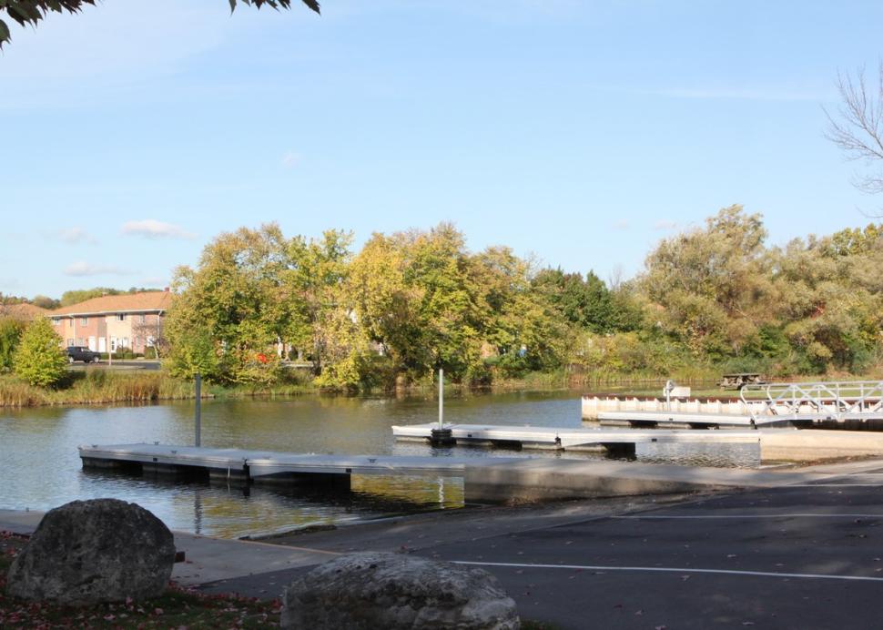 The boat launch at Canandaigua Lake Marine Park