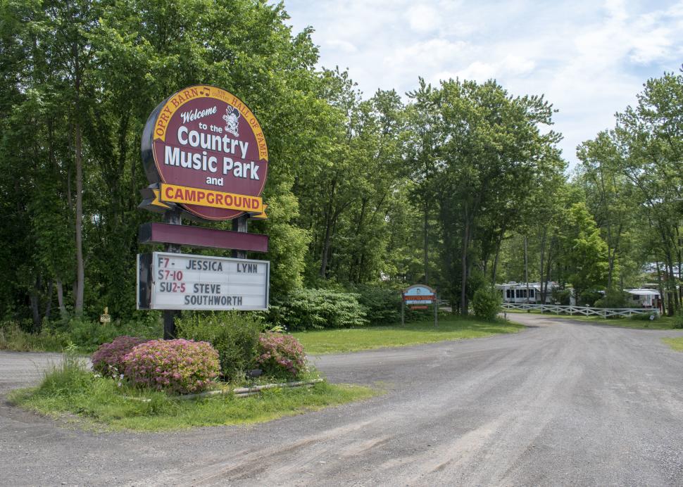 Cortland Country Music Park Campground entrance