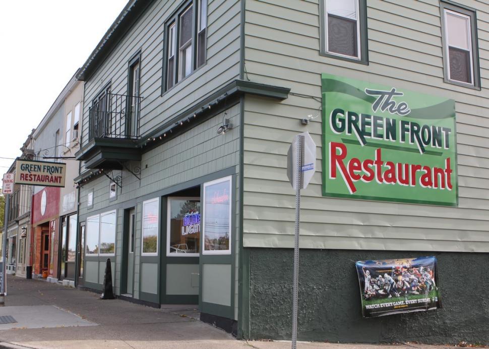 Outside of the Green Front Restaurant