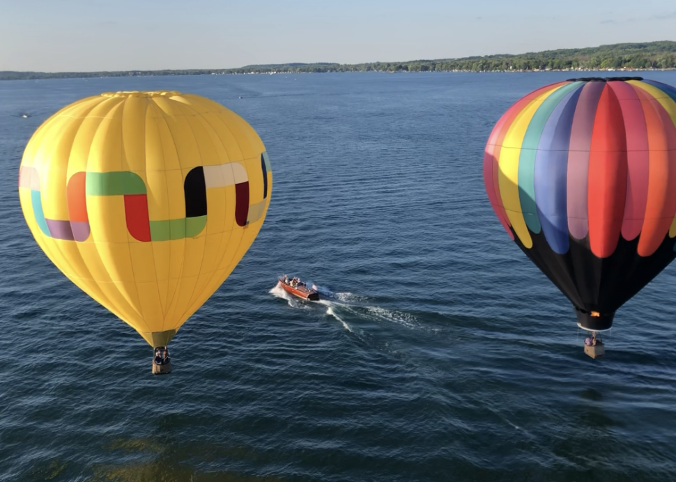 Balloons over Canandaigua Lake