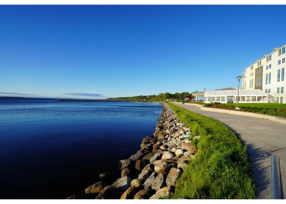 Shoreline in front of the hotel