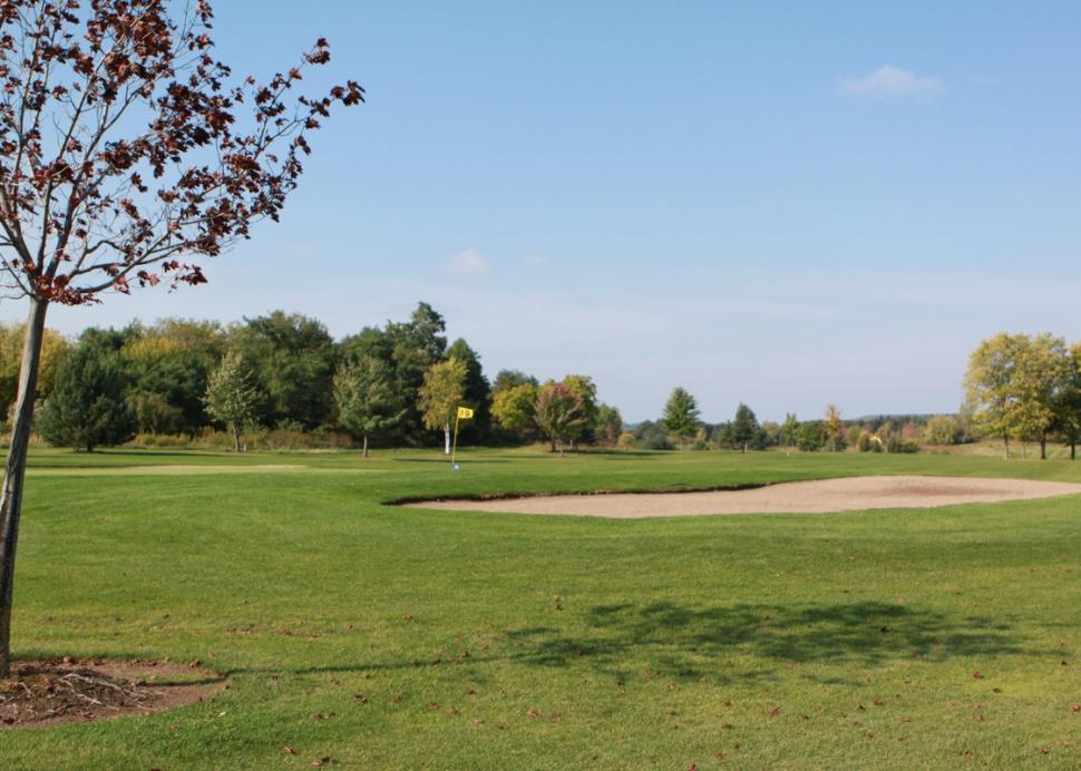 A sand trap on one of the holes at Parkview